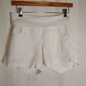 ATHLETA Linen Lima Short Fold-over Waistband